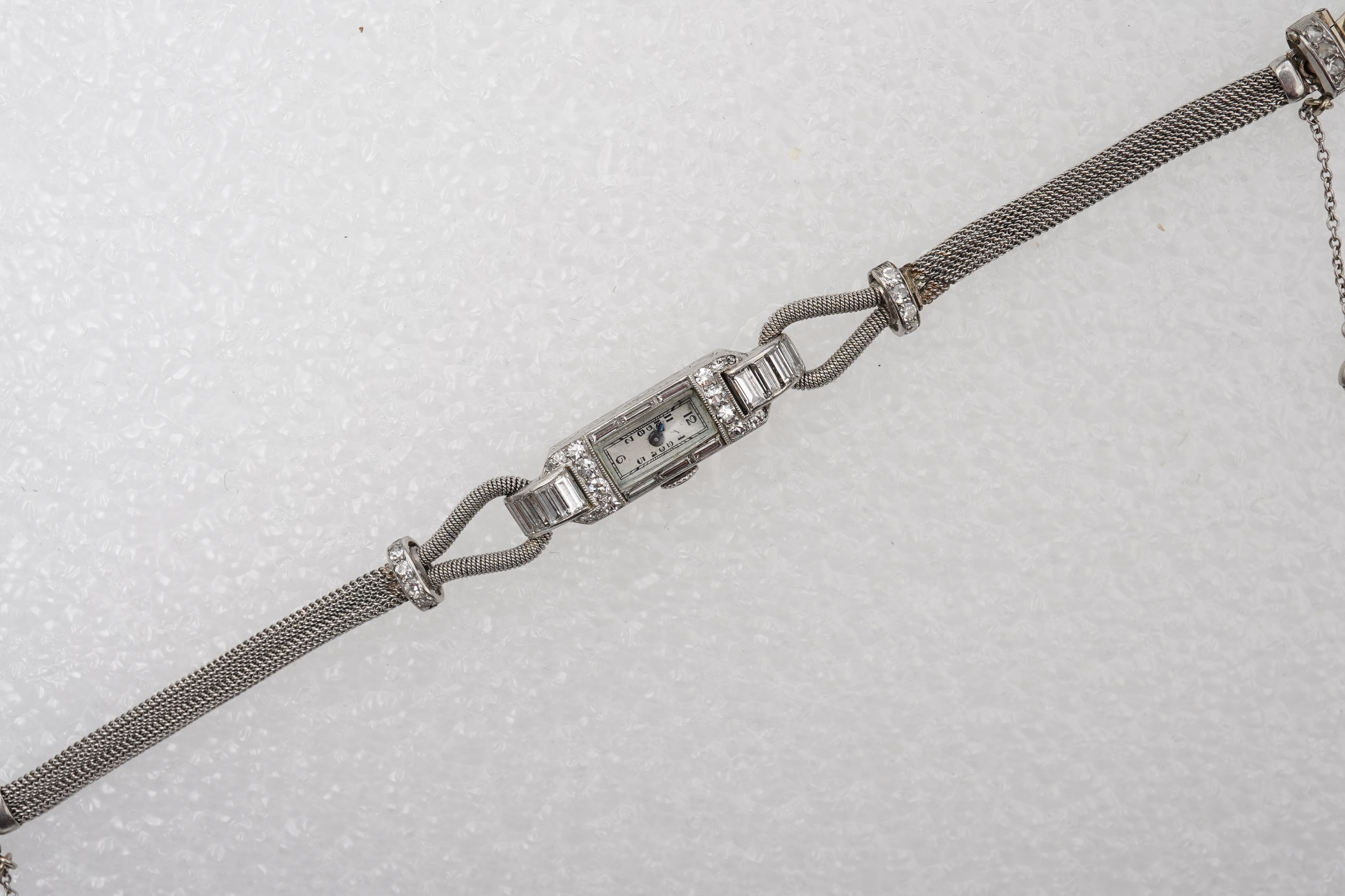 Boucheron, a lady's Art Deco diamond watch, France, circa 1933